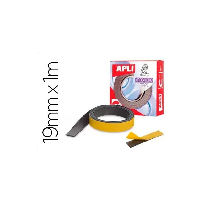 CINTA ADHESIVA APLI MAGNETICA 19MM X 1M