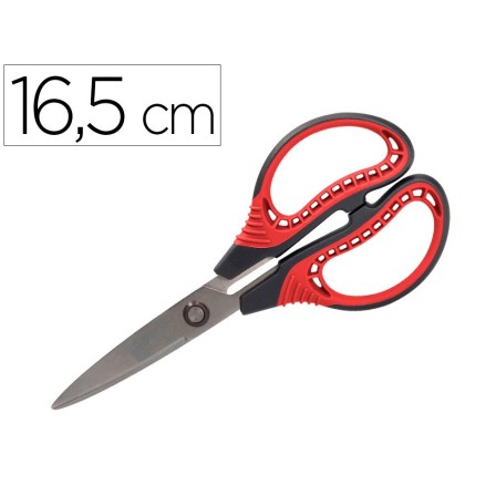 TIJERA LIDERPAPEL TITANIO HOJA CURVA 16,5 CM FALICILIDAD CORTE Y DU...