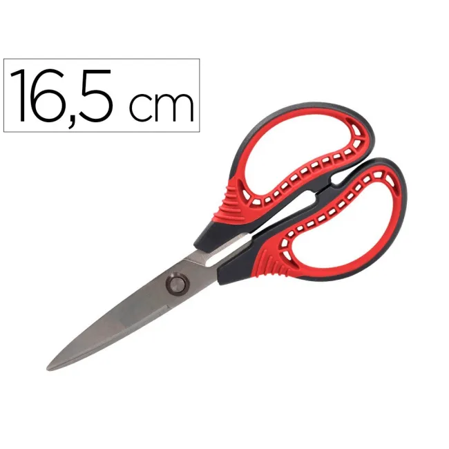 TIJERA LIDERPAPEL TITANIO HOJA CURVA 16,5 CM FALICILIDAD CORTE Y DU...