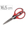 TIJERA LIDERPAPEL TITANIO HOJA CURVA 16,5 CM FALICILIDAD CORTE Y DU...