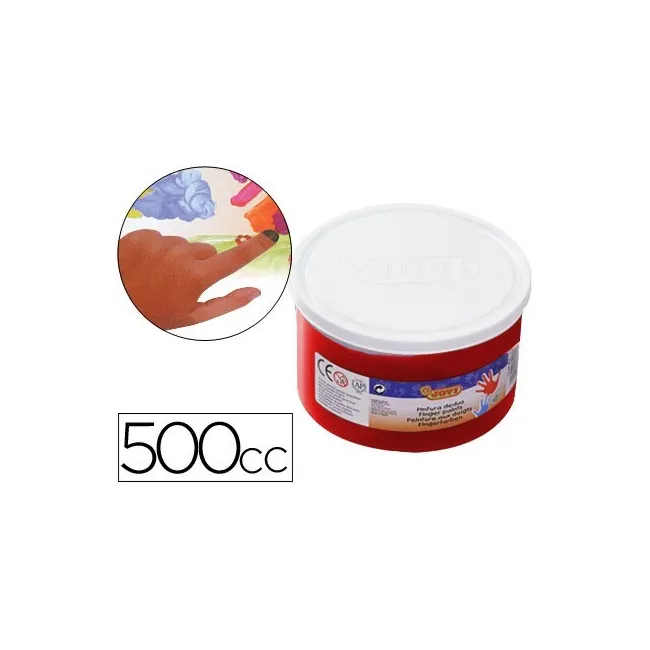 PINTURA A DEDOS JOVI 500 CC -ROJO