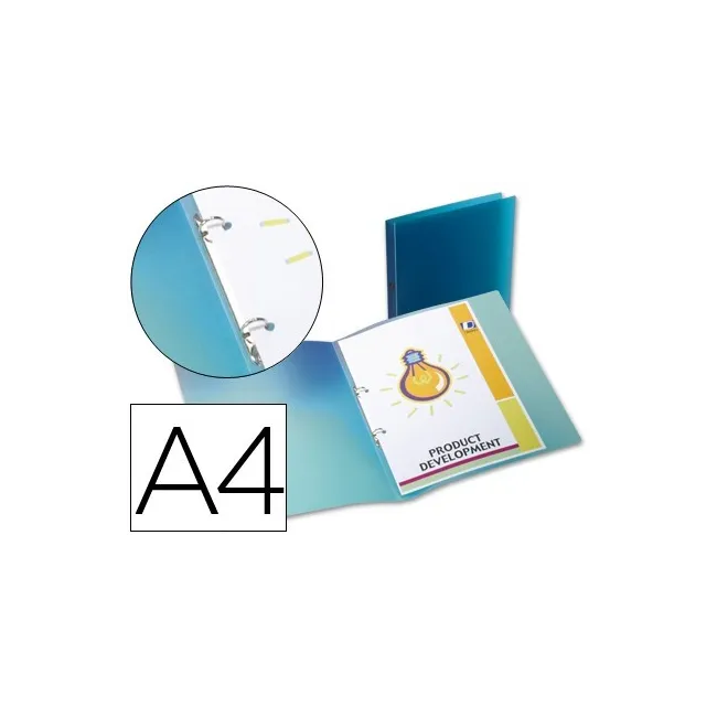 CARPETA LIDERPAPEL 2 ANILLAS REDONDAS MINI 15 MM 49072 POLIPROPILEN...