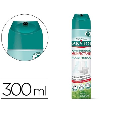 AMBIENTADOR SANYTOL DESINFECTANTE PARA HOGAR Y TEJIDOS SPRAY BOTE D...
