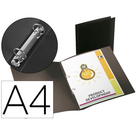 CARPETA LIDERPAPEL 2 ANILLAS MIXTAS MINI 15 MM POLIPROPILENO DIN A4...