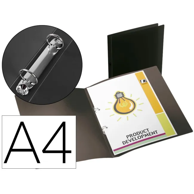 CARPETA LIDERPAPEL 2 ANILLAS MIXTAS MINI 15 MM POLIPROPILENO DIN A4...