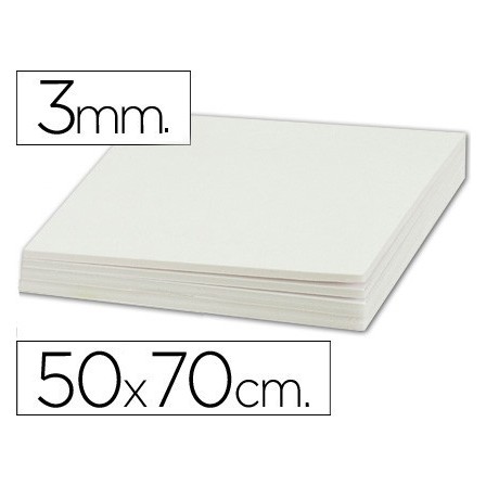 CARTON PLUMA LIDERPAPEL DOBLE CARA 50X70 CM ESPESOR 3 MM