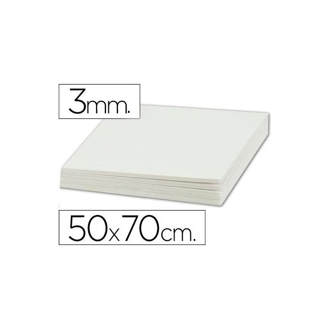 CARTON PLUMA LIDERPAPEL DOBLE CARA 50X70 CM ESPESOR 3 MM