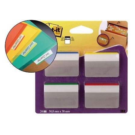 BANDERITAS SEPARADORAS RIGIDAS DISPENSADOR 4 COLORES POST-IT INDEX ...