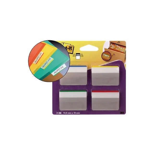 BANDERITAS SEPARADORAS RIGIDAS DISPENSADOR 4 COLORES POST-IT INDEX ...