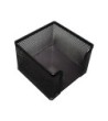 SOPORTE TACO DE PAPEL Q-CONNECT METALICO REJILLA NEGRO 95X95X80 MM