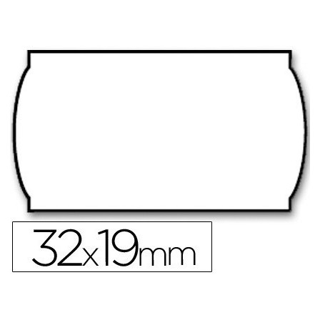 ETIQUETAS METO ONDULADAS 32 X 19 MM LISA REMOVIBLE BL. -ROLLO 1000 ...