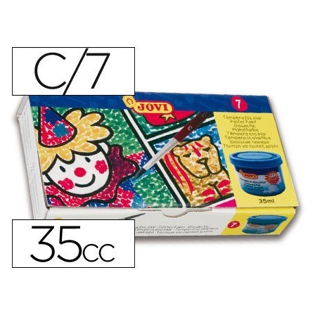 TEMPERA JOVI 35 CC -7 COLORES SURTIDOS