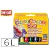 TEMPERA SOLIDA EN BARRA INSTANT ESCOLAR CAJA DE 6 COLORES SURTIDOS