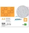 PAPEL DIBUJO LIDERPAPEL 210X297MM 300G/M2 ACUARELA PACK DE 6