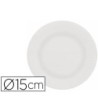 PLATO PAPEL RECICLABLE BLANCO 15 CM PAQUETE 100 UNIDADES