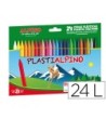 LAPICES CERA PLASTIALPINO CAJA DE 24 COLORES