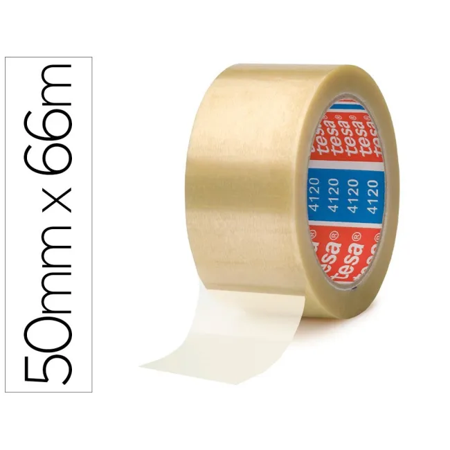 CINTA ADHESIVA TESA PVC COLOR TRANSPARENTE 66MTSX50MM PARA EMBALAJE