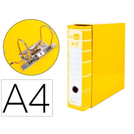 ARCHIVADOR DE PALANCA LIDERPAPEL A4 FILING SYSTEM FORRADO SIN RADO ...