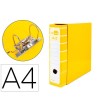 ARCHIVADOR DE PALANCA LIDERPAPEL A4 FILING SYSTEM FORRADO SIN RADO ...