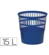PAPELERA PLASTICO 119 AZUL MEDIDA 27.5X27.5 CM