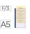 PORTA MENUS LIDERPAPEL PVC DIN A5 CON 3 FUNDAS