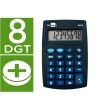 CALCULADORA LIDERPAPEL BOLSILLO XF02 8 DIGITOS PILAS COLOR AZUL 99X...