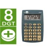CALCULADORA LIDERPAPEL BOLSILLO XF03 8 DIGITOS PILAS COLOR GRIS 99X...
