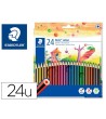 LAPICES DE COLORES STAEDTLER WOPEX ECOLOGICO 24 COLORES EN CAJA DE ...