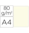 PAPEL COLOR LIDERPAPEL A4 80G/M2 CREMA PAQUETE DE 100