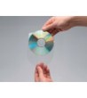 FUNDA AUTOADHESIVA PARA CD Q-CONNECT CON SOLAPA PACK DE 10 UNIDADES