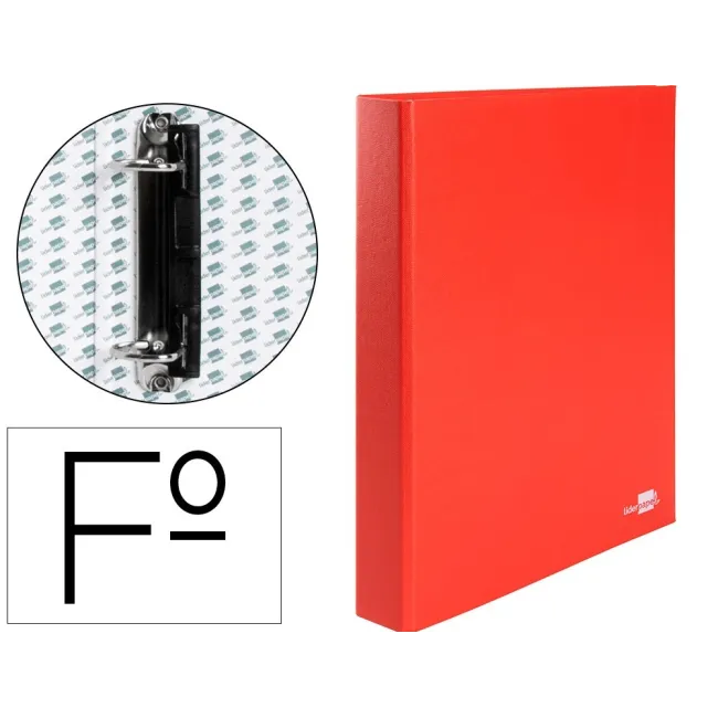 CARPETA DE 2 ANILLAS 25MM MIXTAS LIDERPAPEL FOLIO CARTON FORRADO PA...