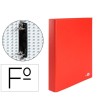 CARPETA DE 2 ANILLAS 25MM MIXTAS LIDERPAPEL FOLIO CARTON FORRADO PA...