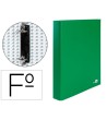 CARPETA DE 2 ANILLAS 25MM MIXTAS LIDERPAPEL FOLIO CARTON FORRADO PA...