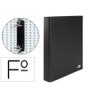CARPETA DE 2 ANILLAS 25MM MIXTAS LIDERPAPEL FOLIO CARTON FORRADO PA...