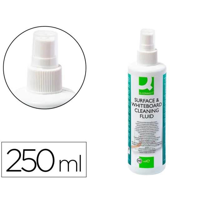 SPRAY Q-CONNECT LIMPIADOR DE PIZARRAS BLANCAS BOTE DE 250 ML.
