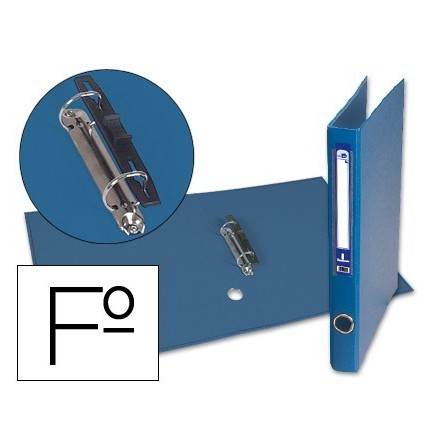 CARPETA DE 2 ANILLAS 25MM MIXT AS LIDERPAPEL FOLIO FORRADO PAPERCOA...