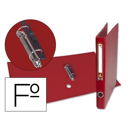CARPETA DE 2 ANILLAS 25MM MIXT AS LIDERPAPEL FOLIO FORRADO PAPERCOA...
