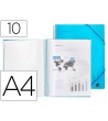 CARPETA LIDERPAPEL ESCAPARATE CON ESPIRAL 10 FUNDAS POLIPROPILENO D...