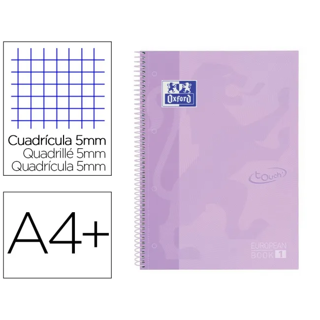 CUADERNO ESPIRAL OXFORD EBOOK 1 SCHOOL TOUCH TE DIN A4+ 80 HOJAS CU...