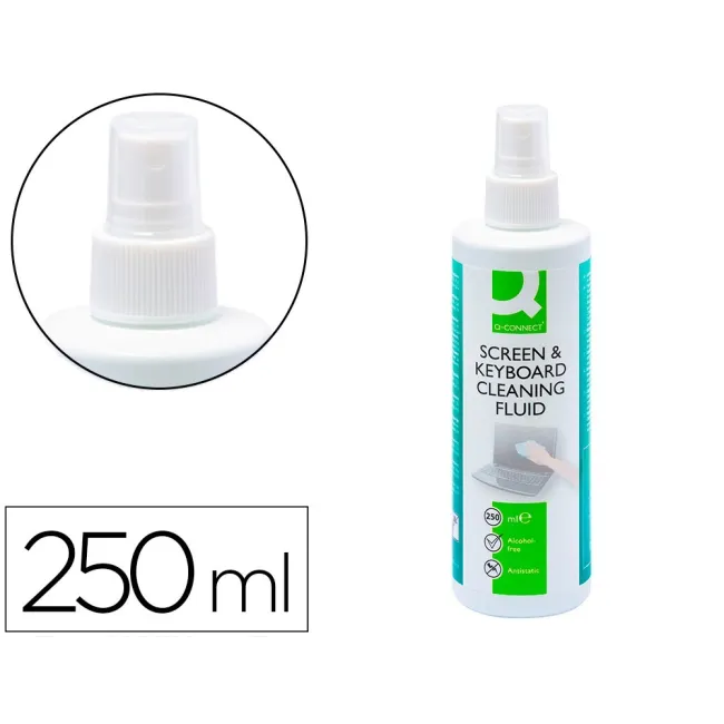 SPRAY Q-CONNECT LIMPIADOR DE PANTALLAS Y TECLADOS BOTE DE 250 ML