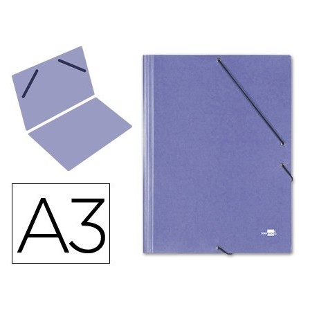 CARPETA PLANOS LIDERPAPEL A3 CARTON GOFRADO N 12 AZUL