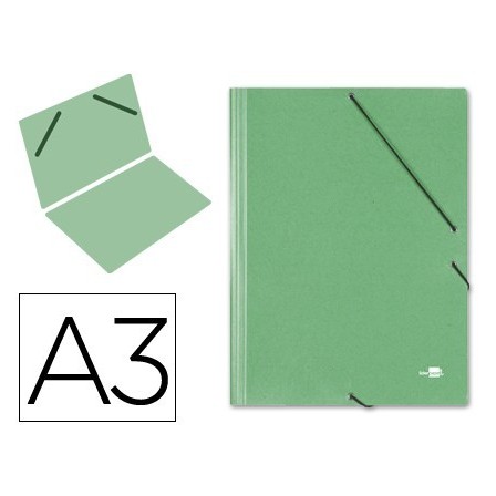CARPETA PLANOS LIDERPAPEL A3 CARTON GOFRADO N 12 VERDE