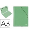 CARPETA PLANOS LIDERPAPEL A3 CARTON GOFRADO N 12 VERDE