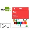 LAPICES DE COLORES LIDERPAPEL CAJA DE 24 COLORES