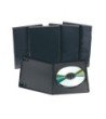 CAJA DVD Q-CONNECT -CON INTERIOR NEGRO -PACK DE 5 UNIDADES