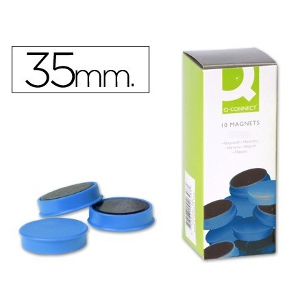 IMANES PARA SUJECION Q-CONNECT IDEAL PARA PIZARRAS MAGNETICAS35 MM ...