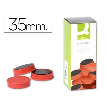 IMANES PARA SUJECION Q-CONNECT IDEAL PARA PIZARRAS MAGNETICAS35 MM ...