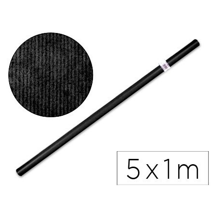 PAPEL KRAFT LIDERPAPEL NEGRO -ROLLO 5X1 MT