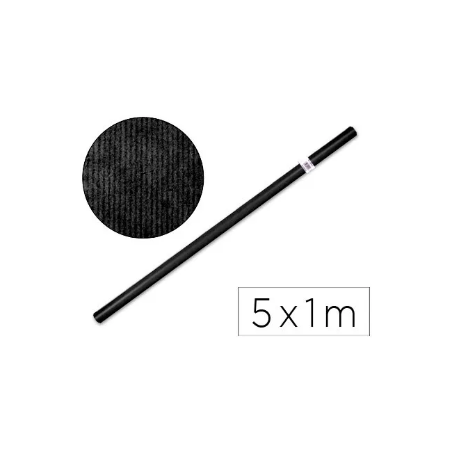PAPEL KRAFT LIDERPAPEL NEGRO -ROLLO 5X1 MT