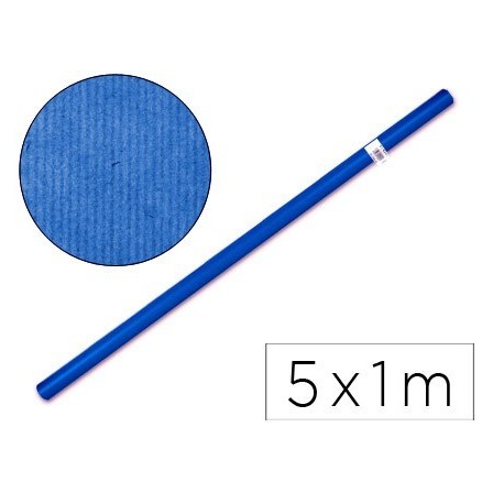 PAPEL KRAFT LIDERPAPEL AZUL -ROLLO 5X1 MT